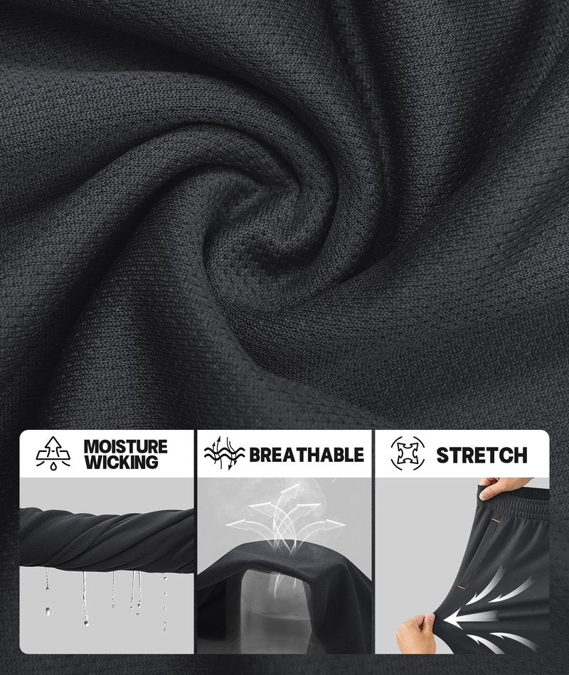 Little Beauty 5 Pack Mens Athletic Gym Shorts with Pockets Fast Dry Basketball Running Workout Shorts Navy/Dark Grey*2/Black*2, L