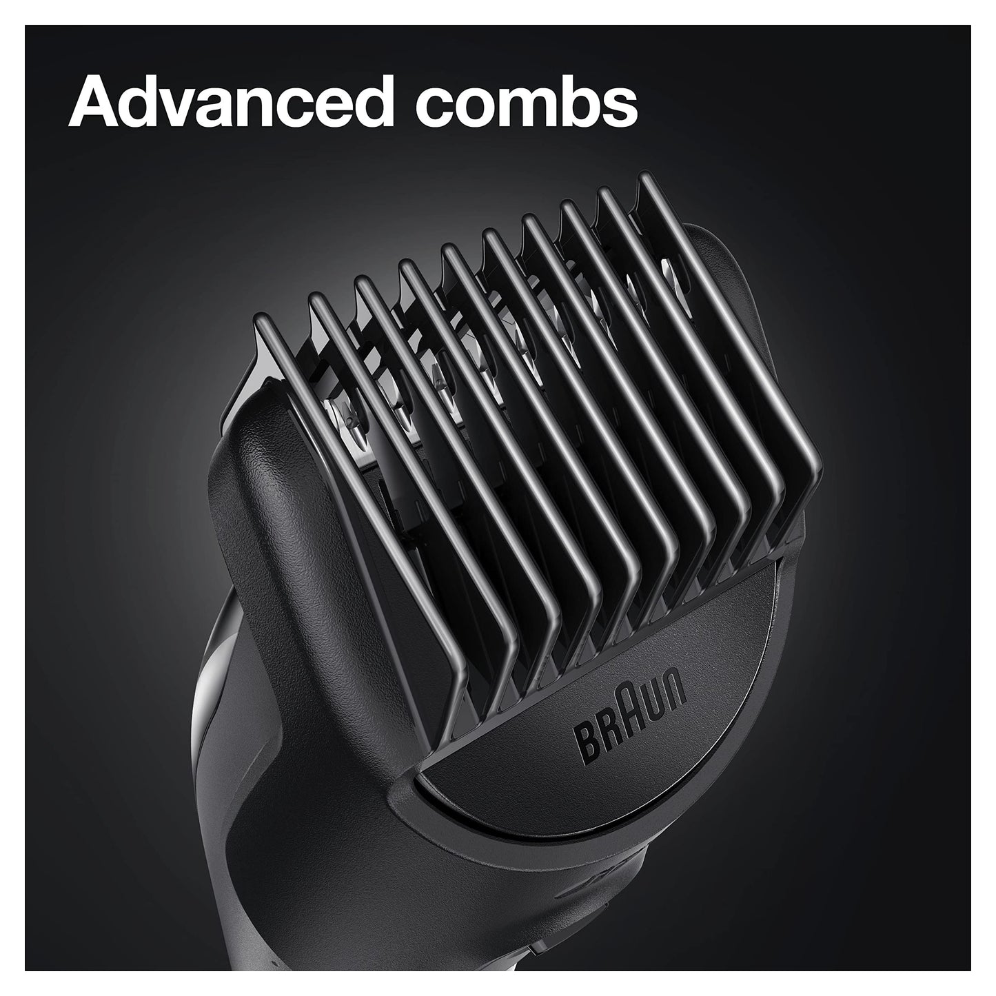 Braun 6-in-1 All-in-One Series 3, Male Grooming Kit with Beard Trimmer, Hair Clippers & Precision Trimmer, 5 Attachments, Gifts for Men, UK 2 Pin Plug, MGK3221, Black/Volt Green