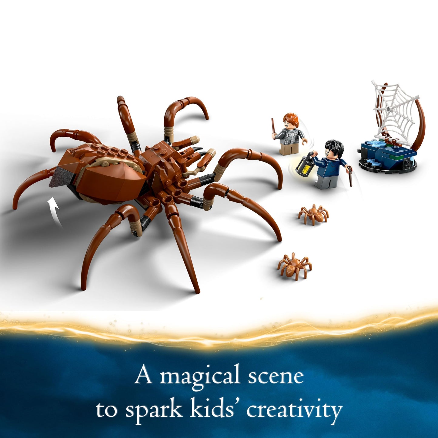LEGO Harry Potter Aragog in the Forbidden Forest Set, Building Toy for Kids, with Spider Figure & Ron Weasley Character Minifigure, Wizarding World Gift for 7 Plus Year Old Boys, Girls and Fans 76434