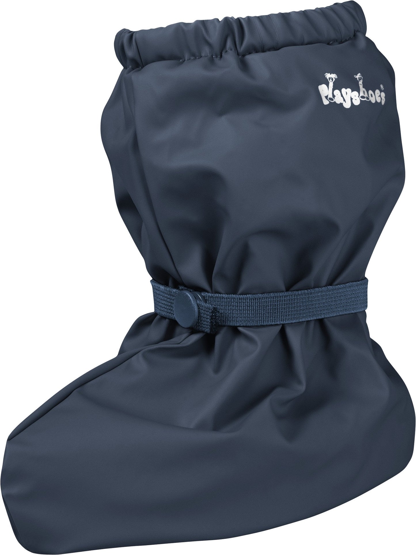 Playshoes Unisex Baby Waterproof Rain Footies with Fleece Lining, Navy-Blue, Small