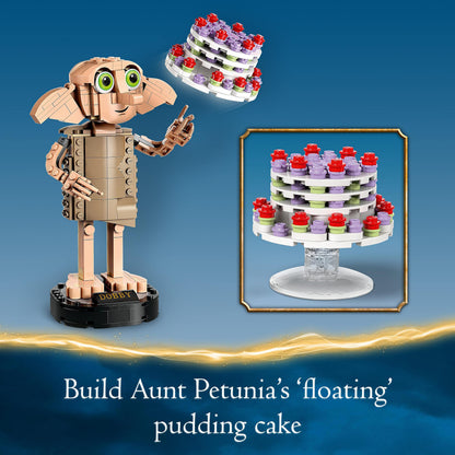 LEGO Harry Potter Dobby the House-Elf Building Toy Set - Movable Wizarding World Character Figure - Gift for Mothers & Kids' Bedroom Decoration for 8+ Year Old Girls, Boys, Teens - 76421