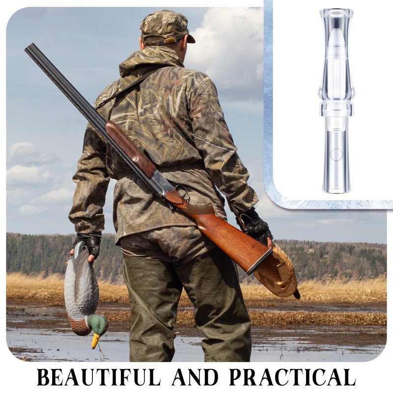 WinnerWhy 4 Pieces Duck Calls for Hunting Mallard Realistic Sounding Duck Call Decoys Whistle Game Outdoor Voice Loud Sound Call Hunting(Classic)