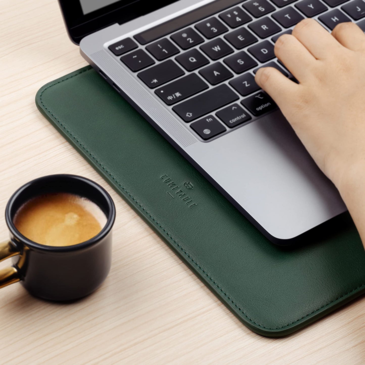 Comfyable Laptop Sleeve Precisely Compatible with 13 Inch MacBook Pro 13-in M2 2022 2021 M1 2020-2016 & Mac Air M4 2025 A3240 M3 2024 A3113 M2 M1, Faux Leather Cover Case, Green