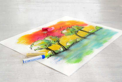 Faber-Castell Creative Studio Soft Pastels, Multicoloured, Cardboard Wallet Of 24, For Art, Craft, Drawing, Sketching, Home, School, University, Colouring