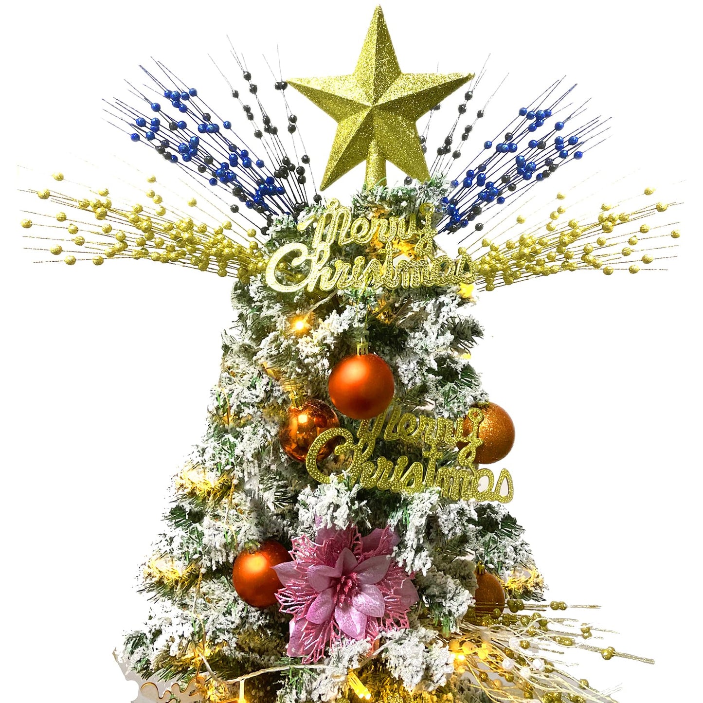 Losris Christmas Artificial Glitter Berry Stem Decorations Decorative Bead Sticks Xmas Picks Glittery Twigs Branches for Christmas Tree Wreath Gift Vase Home Decor Party Ornaments White 24 PCS