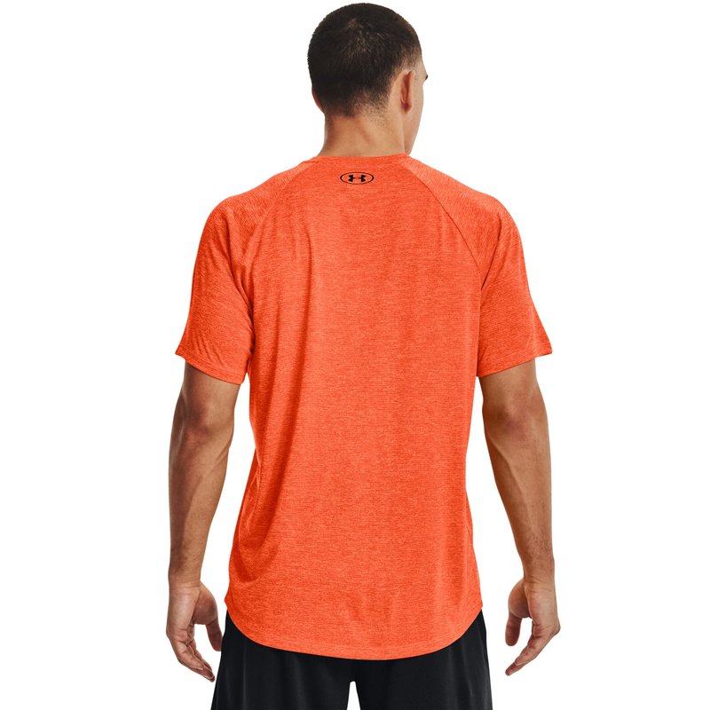 Under Armour Men's Tech 2.0 Short-Sleeve T-Shirt, Blaze Orange (826)/Black, 4X-Large