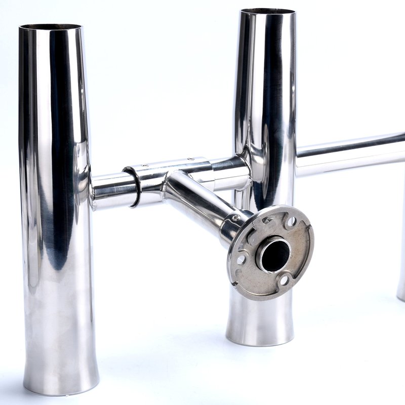 Amarine Made 5 Tube Adjustable Stainless Rocket Launcher Rod Holders , Can Be Rotated 360 Deg