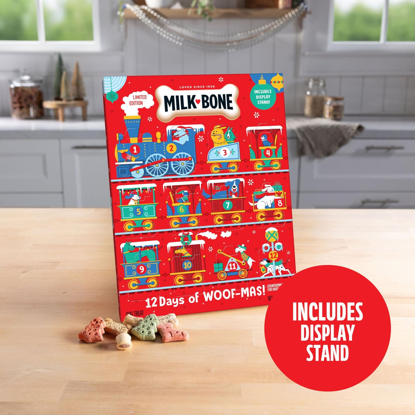 Milk-Bone Holiday 12 Day Treat Calendar, 2.85 oz Box