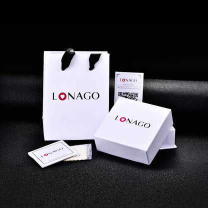 LONAGO Personalized Name Necklace Custom Name Plate Necklace - One, Two,Three or More Names Chain Necklace