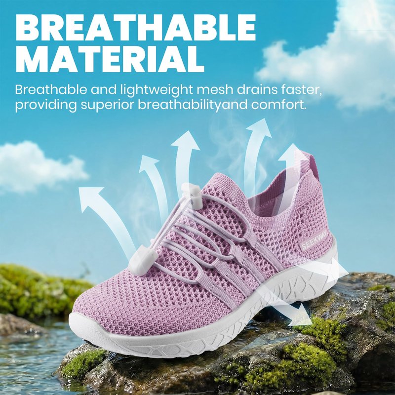 SEEKWAY Hiking Water Shoes for Kids and Toddler - Quick Dry Aqua Shoes and Barefoot for Surf Swim Beach Pool Kayak Sport Accessories, Camping Essentials Non-Slip for Boys Girls Sizes