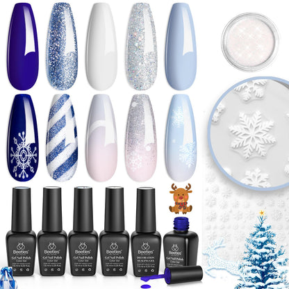 Beetles Cat Eye Gel Nail Polish Set, 6 Summer Colors Pastel Shimmer Glitter Gel Polish Kit Soak Off LED UV Curing Requires Pink Red Blue Orange Green Purple Velvet Gel with Magnet Gift for Women