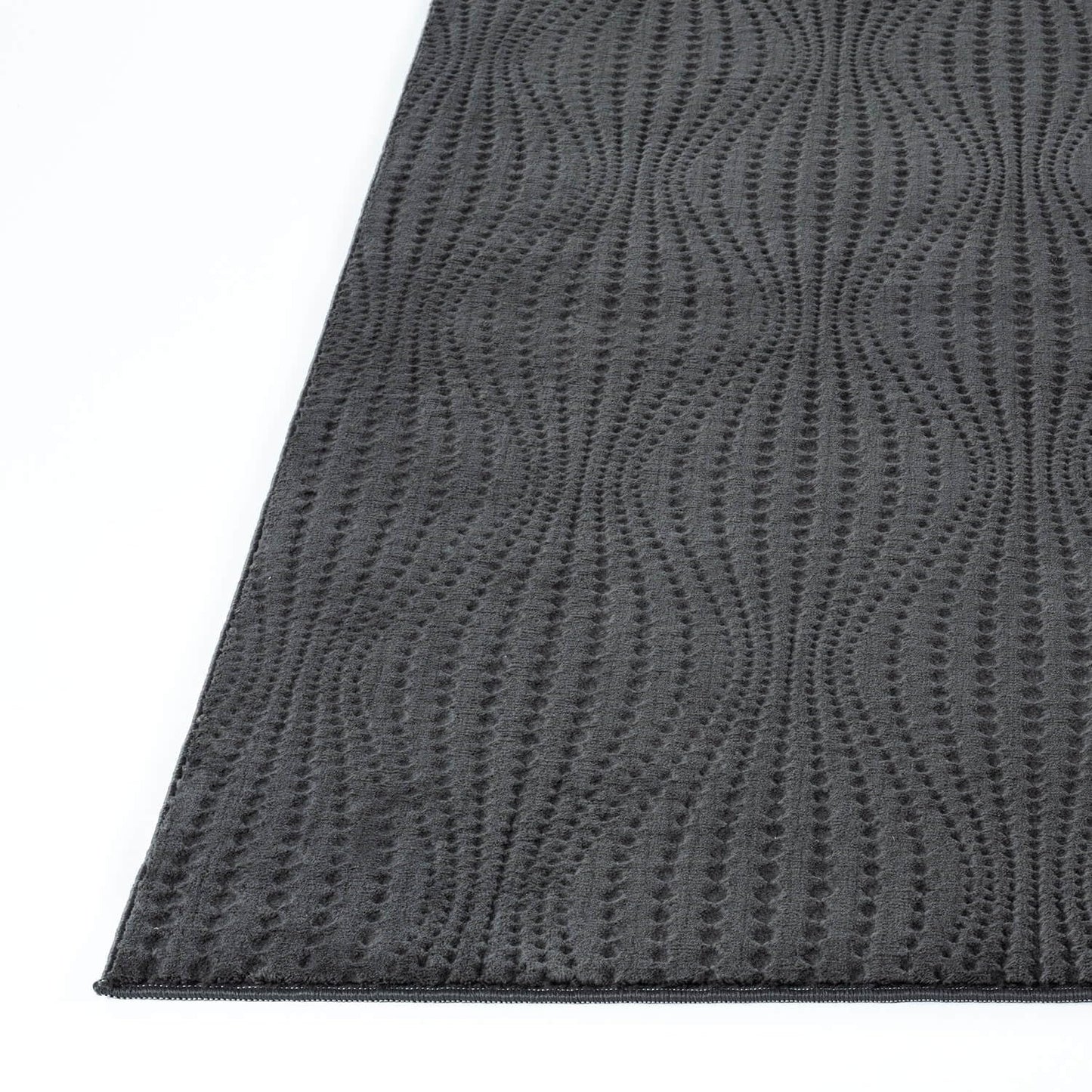 Luul Home Modern Dark Gray Non Slip Rug Solid 8x10 Non Skid Soft Rubber Back Area Rugs for Living Room Kitchen Bedroom Bathroom Dining Room Easy Cleaning Stain Resistant Non Shedding Carpet 8 x 10