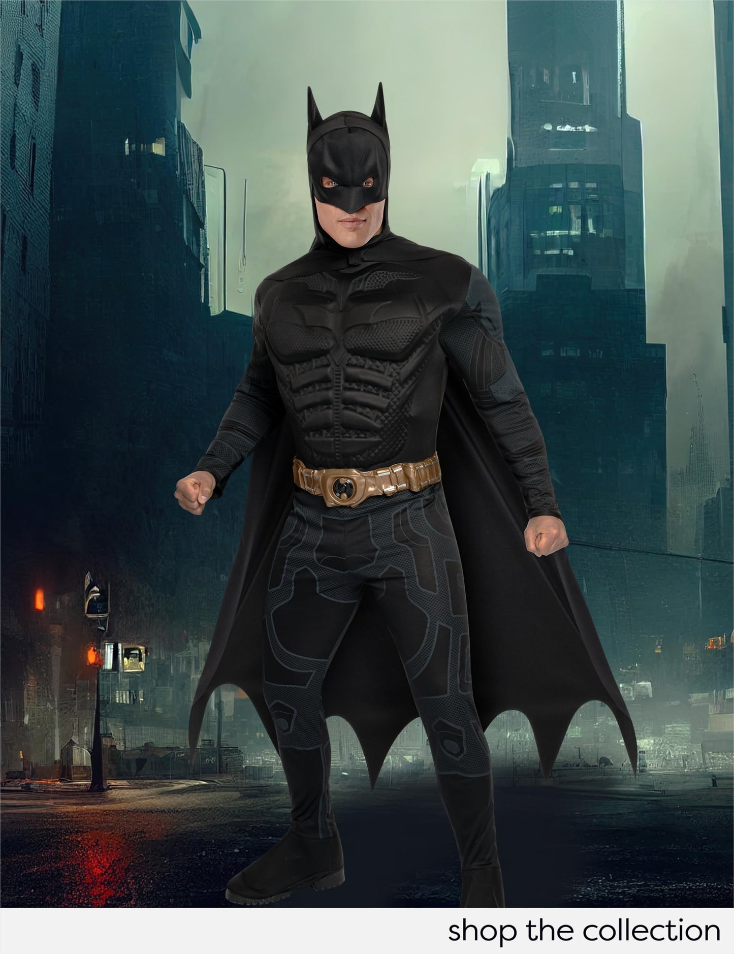 Rubies DC Batman The Dark Knight Rises: Batman Costume for Adults, Men's Large