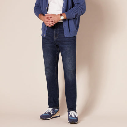 Amazon Essentials Men's Athletic-Fit Stretch Jeans - Dark Wash, 34W x 30L