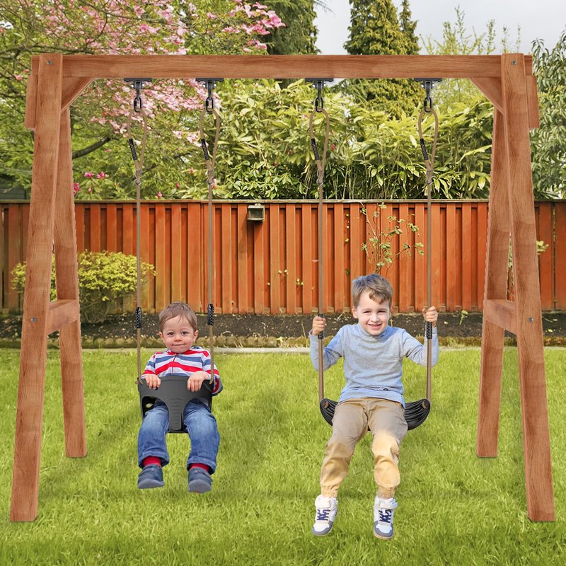 SELEWARE Heavy Duty Black Swing Hangers, 2400LB Capacity One-Piece Cast Iron Porch Swing Hangers Kit with Screws for Wooden Sets Porch Patio Playground Yoga Hammock Chair Indoor & Outdoor Use, 2 Pack