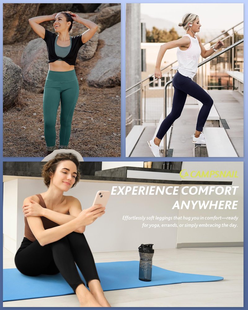 4 Pack High Waisted Leggings for Women - Soft Tummy Control Slimming Yoga Pants for Workout Running Reg & Plus Size