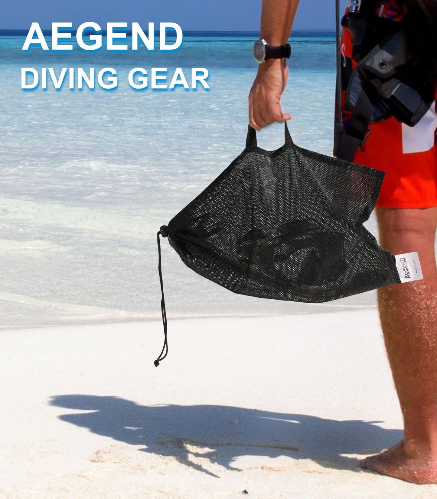 Aegend 2 Pack Snorkeling Gear for Adults, Dry Snorkel Set Panoramic View Enhanced Anti-Leak and Anti-Fog Technology, Adjustable Strap for Snorkeling Scuba Diving Swimming with Mesh Bag