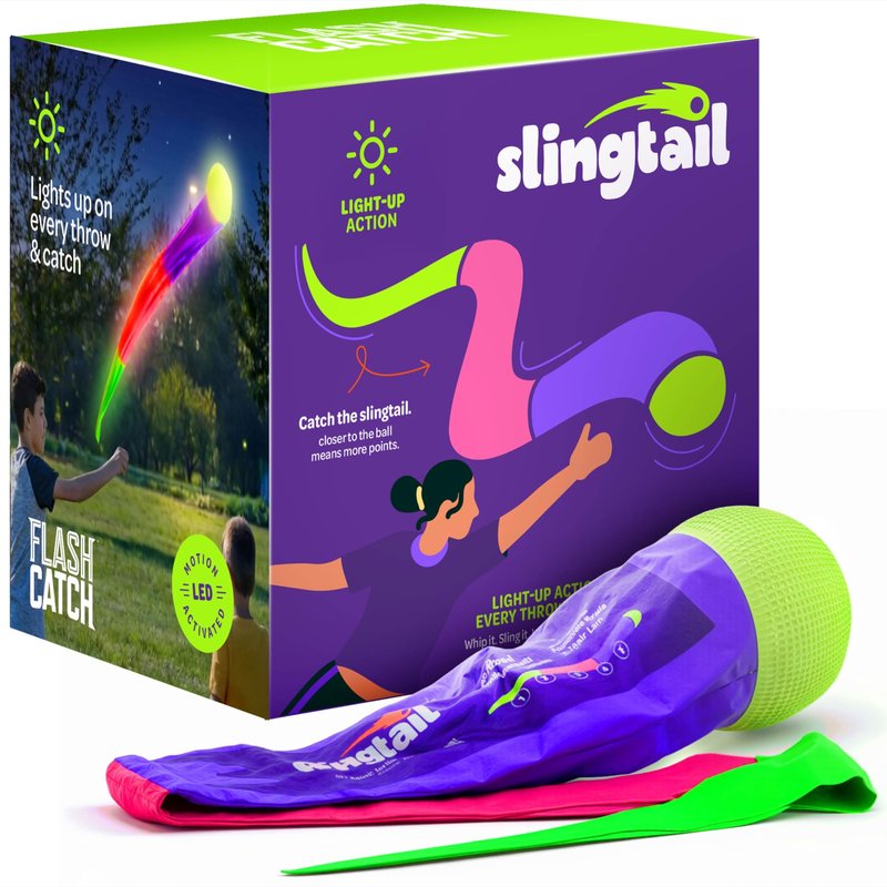 Light-up Slingtail Ball Toy - Baseball Tail Toys for Boys Ages 8 9 10 11 12 13 - Birthday Gifts for Teens - Teen Boys Gift Ideas - 12 Year Old Boy Gifts - Summer Beach Outdoor Games for Kids, Teenage