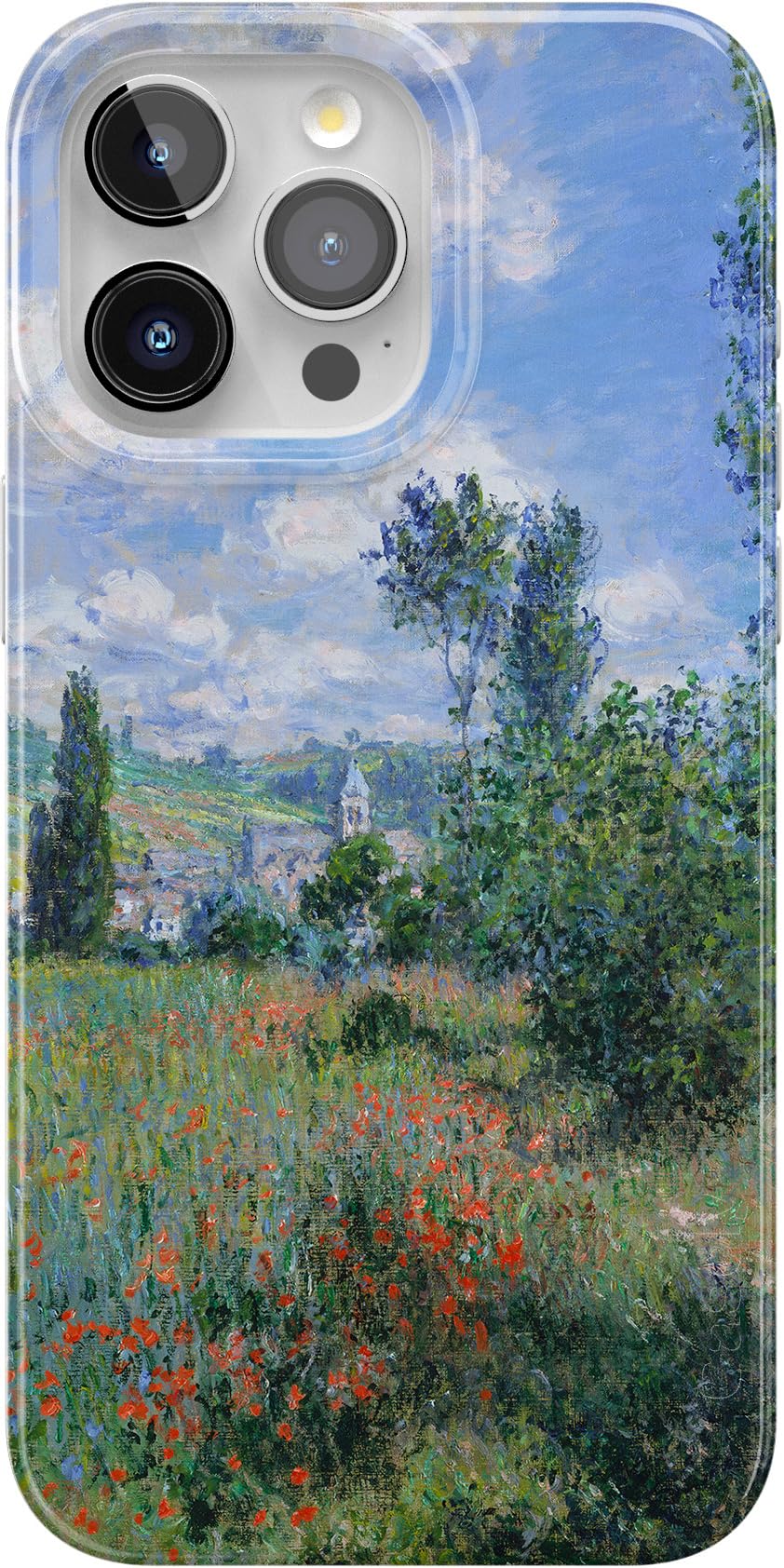 Casely iPhone 15 Pro Max Case | Nantucket Cottage | Blue Hydrangea | Compatible with MagSafe | Classic Ultra Slim Design
