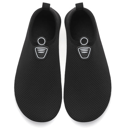 sportvibe Water Shoes Beach Shoes Lightweight Barefoot Aqua Quick Dry Breathable Swim for Women Men Surfing Running Driving Pool Yoga (Black,9 UK/43 EU)
