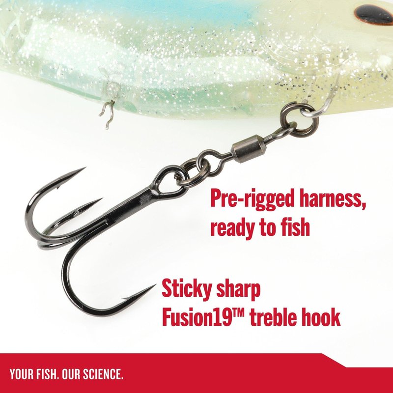 Berkley PowerBait® CullShad Fishing Bait, HD Rainbow Trout, 6 in, Soft Swimbait, Equipped with Fusion19TM Hook, Smart Weighting System