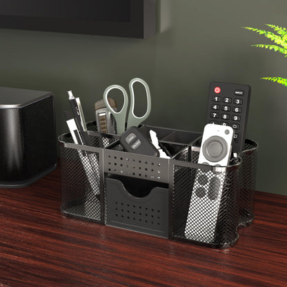 Deco Brothers Desk Organizers Pen Holder Office Caddy Storage, Black