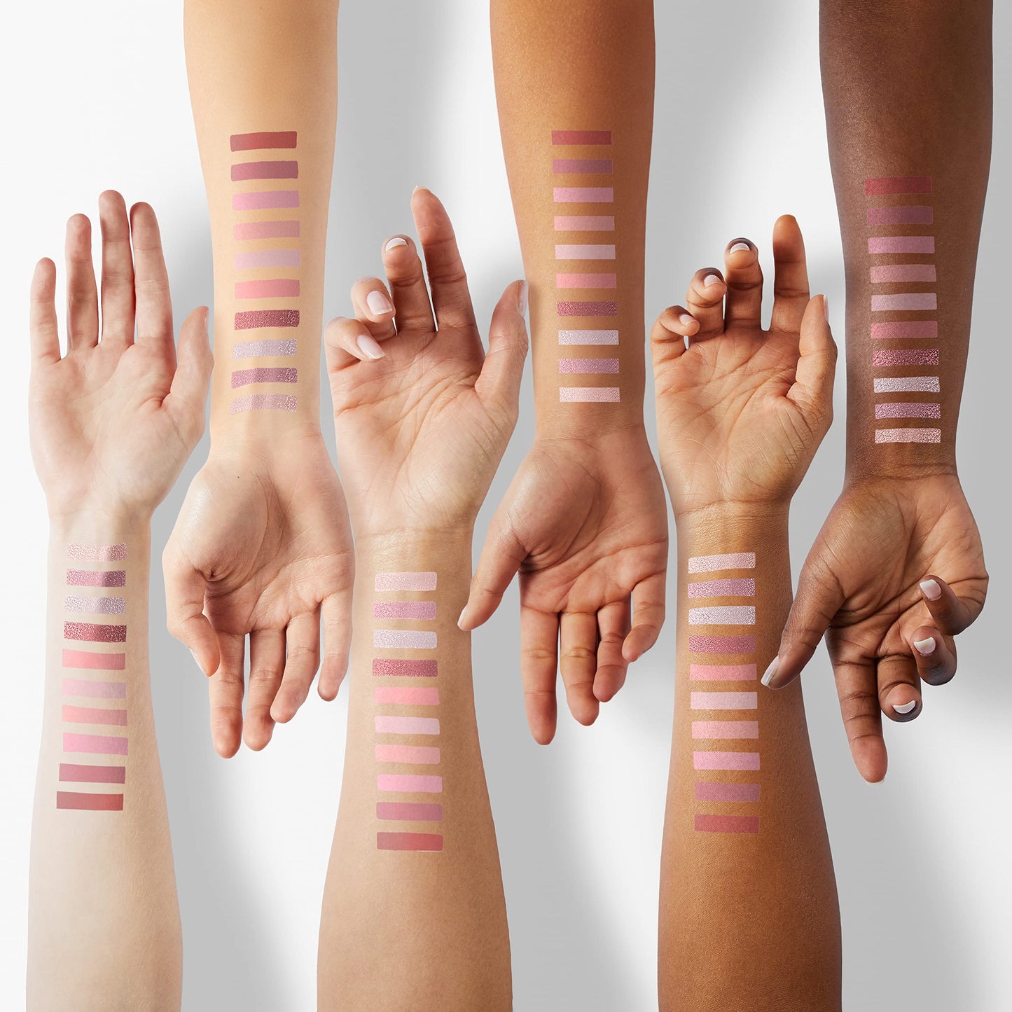 Go Ho 10 Colors Eyeshadow Palette,Matte&Glitter&Shimmer Eyeshadow Makeup,Pink Powder Light Pink Eye Shadow Shades,Naturing-Looking,Waterproof Eye Shadow Palette Makeup,03