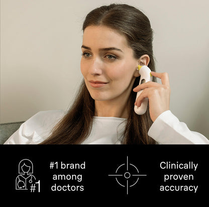 Braun ThermoScan 3 Ear thermometer - Fast 1 second measurement - Audio fever indicator - Digital Display - Baby and infant friendly - #1 Brand among doctors(1) - IRT3030