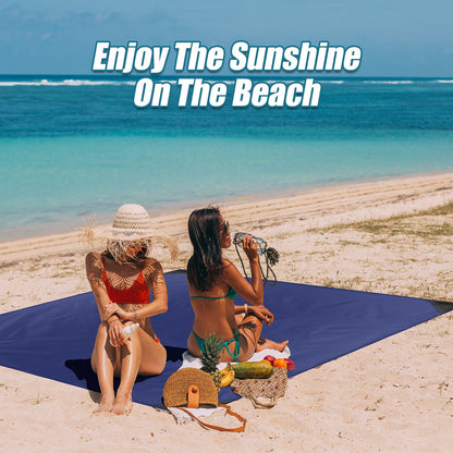 Odoland Hiking Blanket 180 x 160 cm Pocket Blanket Waterproof Heatproof Sandproof Thin Ground Sheet - Lightweight Foldable Beach Mat for Outdoor Camping, Travel, Hiking, Picnic for 2-4 People