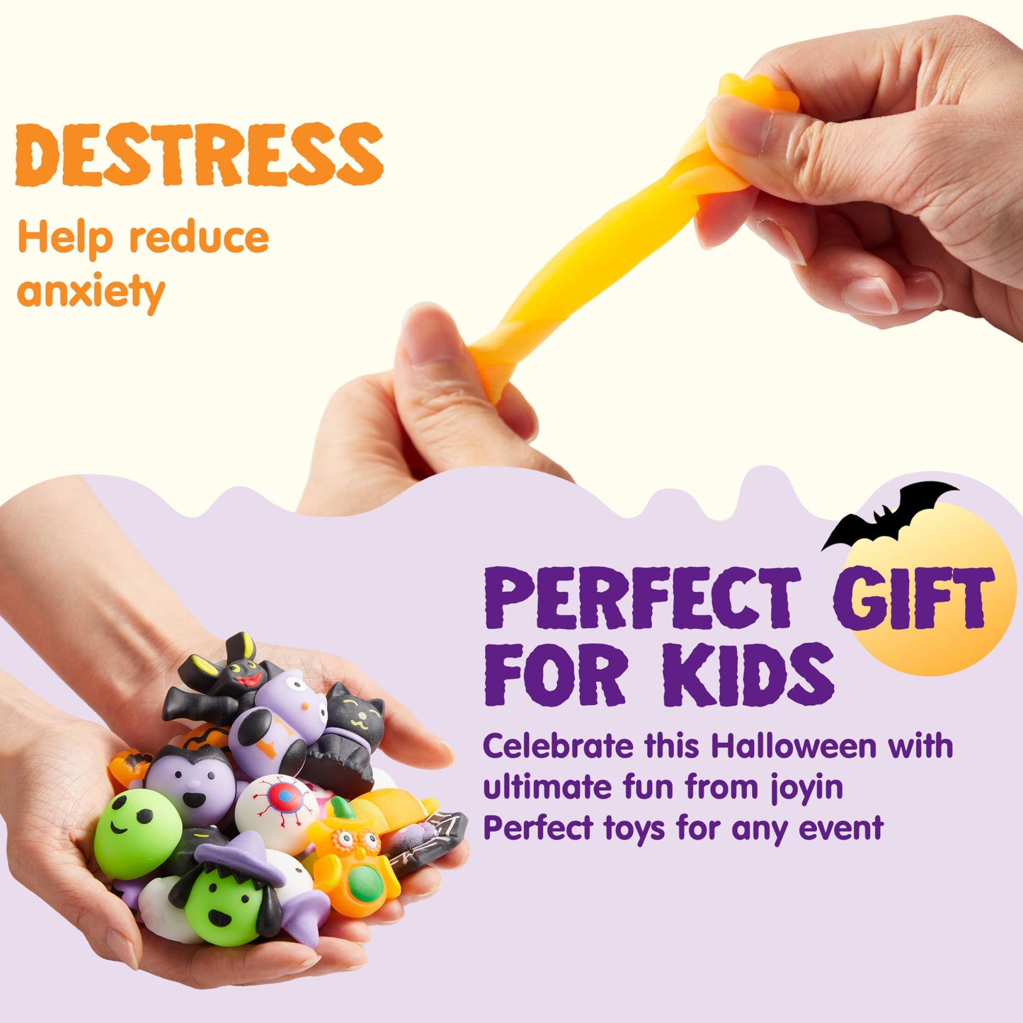 JOYIN 24 Pcs Halloween Mochi Squishy Toys, Halloween Classies Character Squishy Toys for Halloween Christmas Party Favors, Boys & Girls Birthday Gifts, Classroom Prize, Goodie Bag