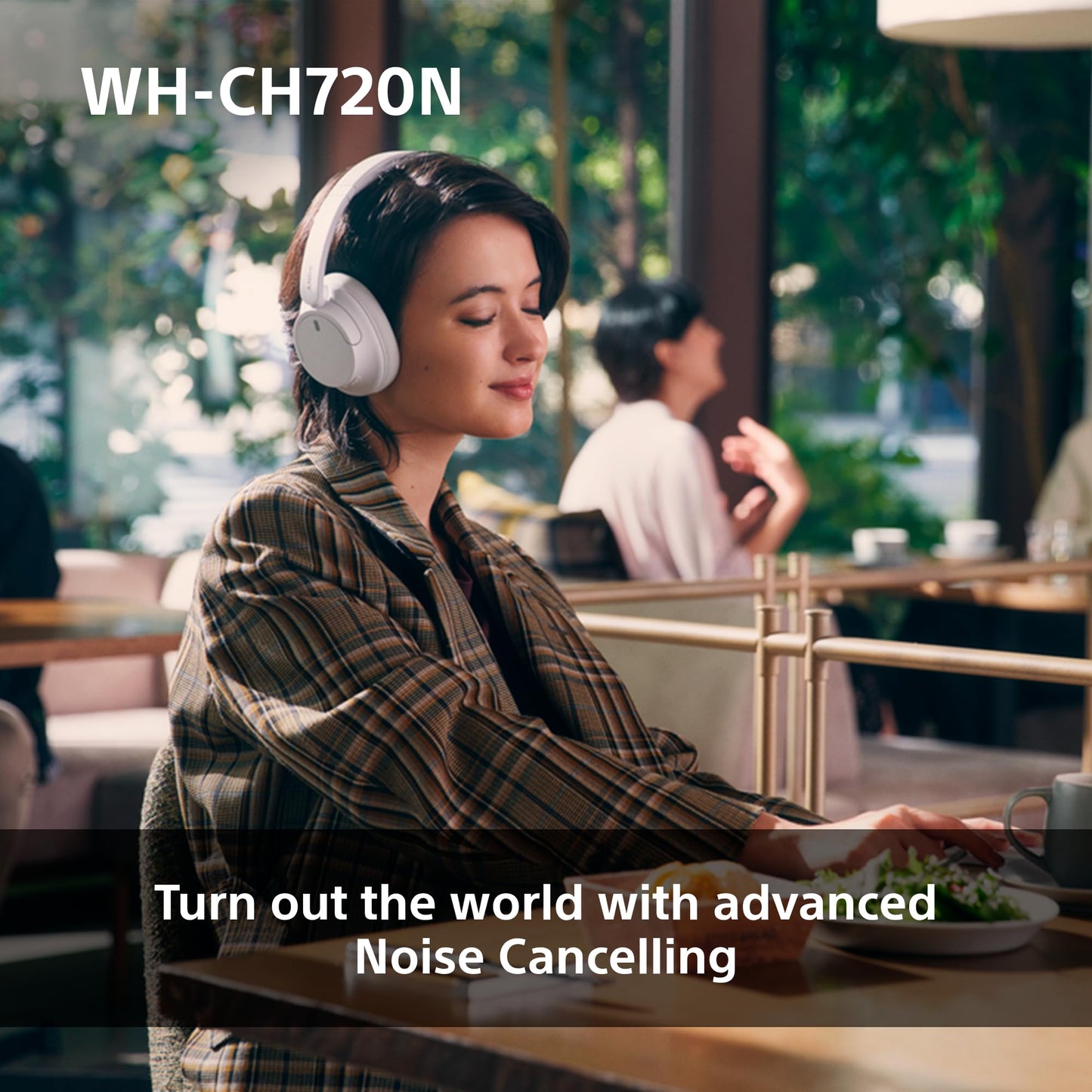 Sony WH-CH720N Wireless Bluetooth Noise Cancelling Over-Ear Headphones, Ambient Sound Mode, Lightweight Design, up to 35 hr battery life, iOS & Android - Black