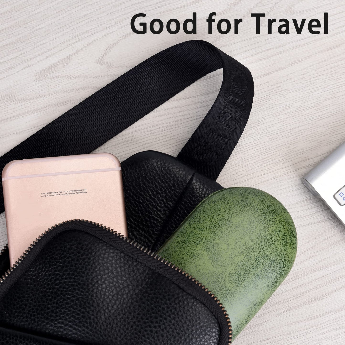 Muf 2 in 1 Contact Lens Case and Glasses Case,Double Sided Dual Use Design,Leak Proof & Portable,Tweezer and Contact Lens Solution Bottle Included for Travel Kit,Green