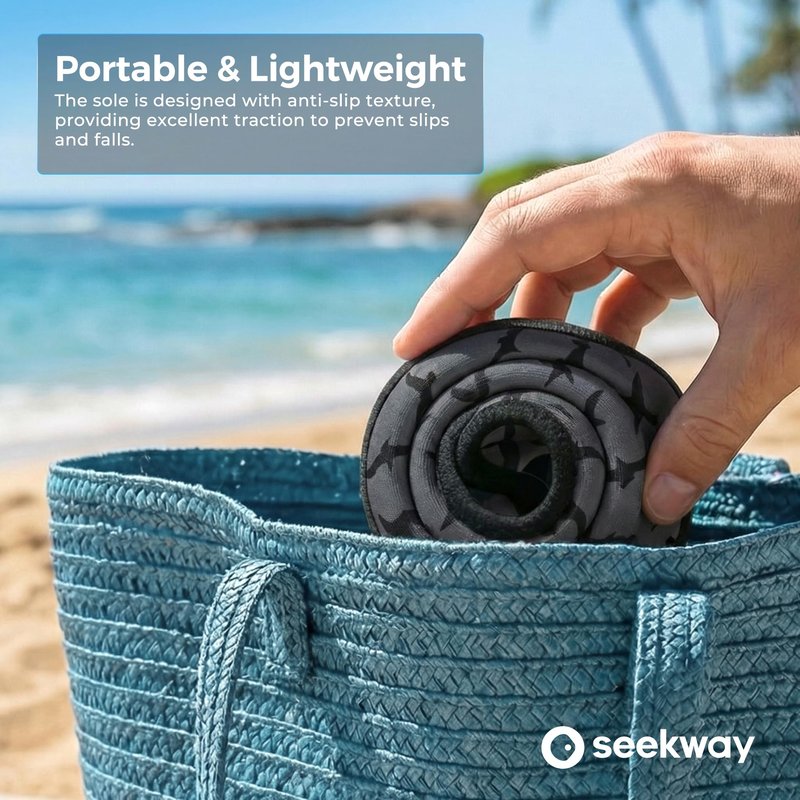 SEEKWAY Water Shoes Barefoot Aqua Socks Quick-Dry Non Slip Shoes for Beach Swim Pool River Boating Surf Women Men Bird SK002(U)