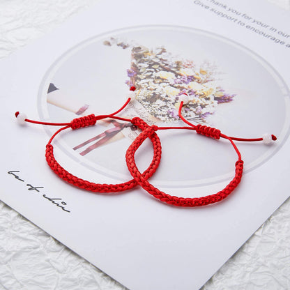 Desimtion Valentines Day Gifts for Her Couples Bracelets Red String of Fate Matching Bracelets for Couples Gifts for Him and Her, Long Distance Relationship Gifts for Girlfriend and Boyfriend