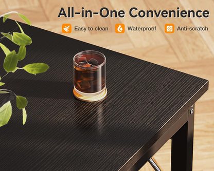 Coleshome 71 Inch Computer Desk, Modern Simple Style Desk for Home Office, Study Student Writing Desk, Black