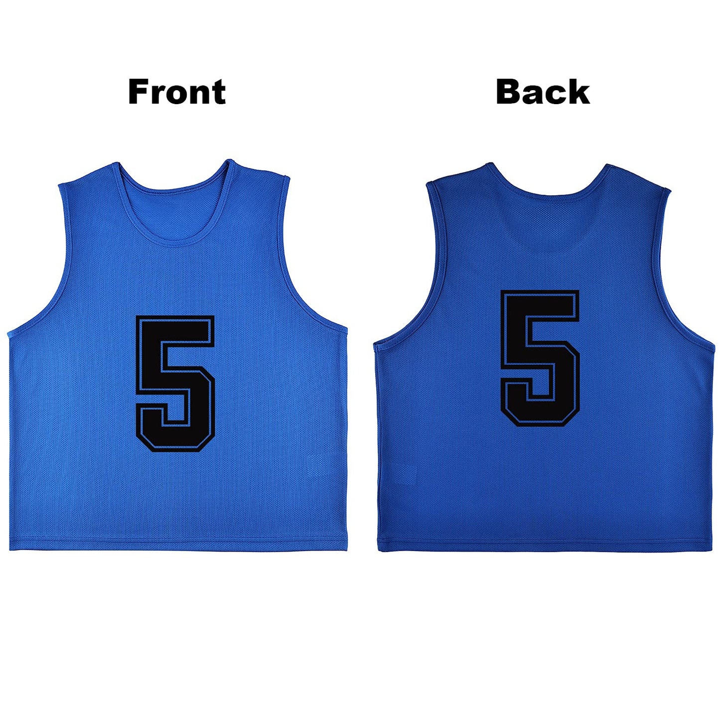 RE-HUO 12 Pack Numbered（1-12） Scrimmage Vests/Sport Pinnies/Training Bibs For Basketball,Soccer, Volleyball and Baseball