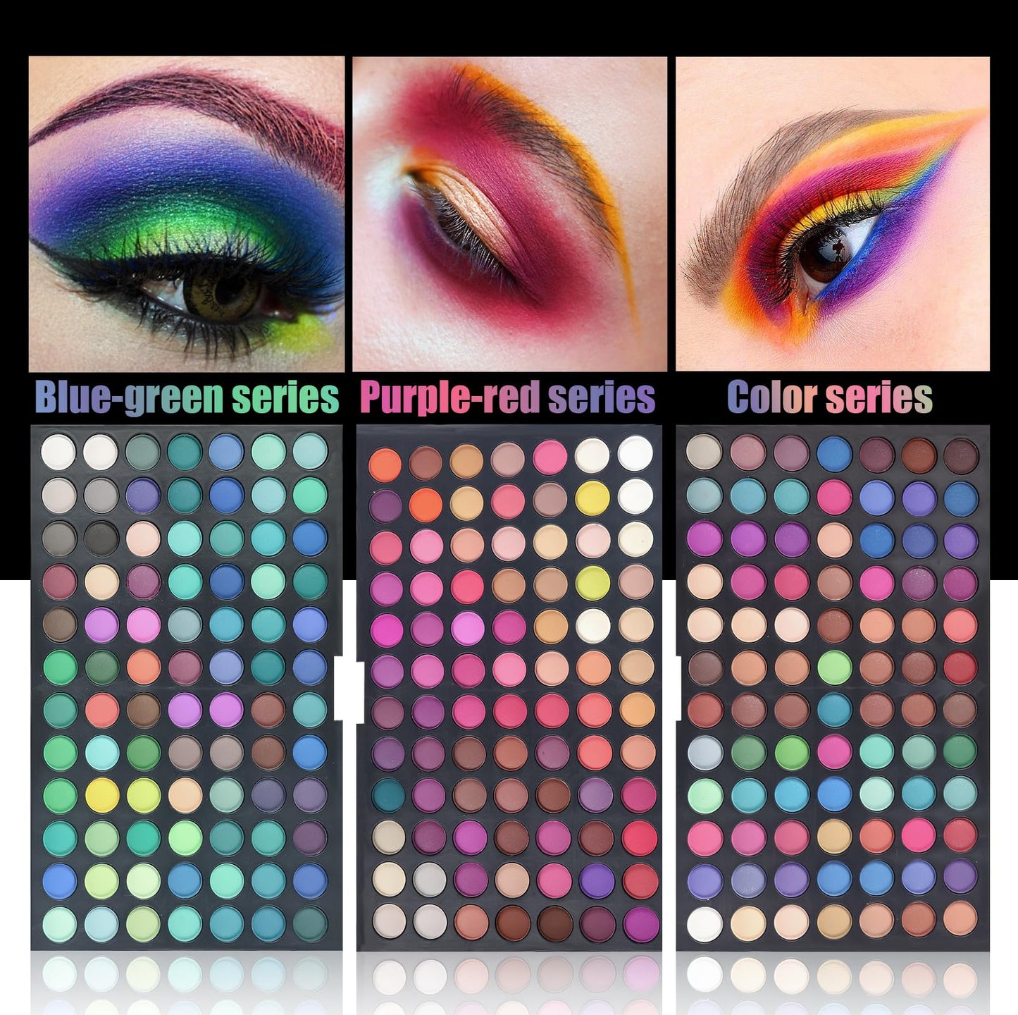 Pure Vie Professional 252 Colors Highlight Eyeshadow Palette Makeup Contouring Kit - Highly Pigmented Nudes Warm Natural Matte Shimmer Cosmetic Eye Shadows Pallet Powder Palette