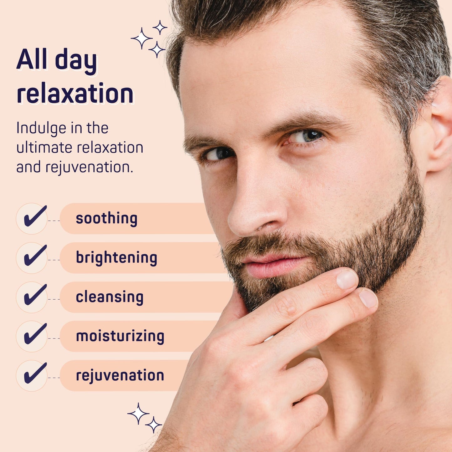 SpaLife Luxury Spa Skincare Sandalwood Gift Set for Men | Mens Body Wash Gifts | Mens Gift Set for Bath and Body | Christmas Gifts for Men | Cleansing, Moisturizing, Exfoliating | 7-Piece Bundle