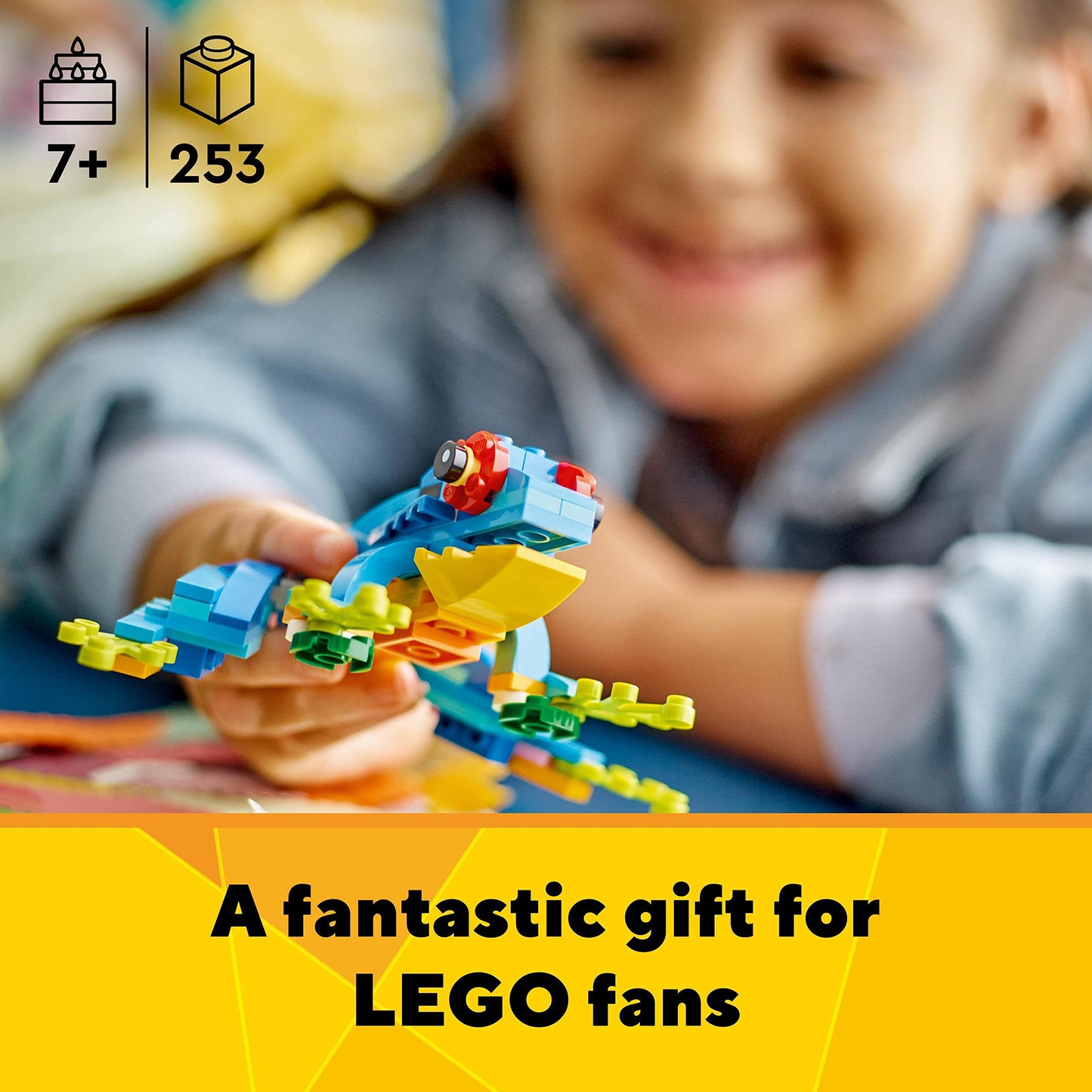 LEGO Creator 3 in 1 Exotic Parrot to Frog to Fish Animal Figures Building Toy, Creative Toys for Kids Aged 7 and up 31136