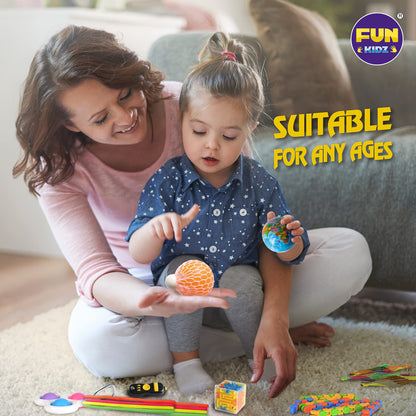 Gift Fidget Box Toys Pack for Kids 3-12, FunKidz Sensory Toys for Boys Girls Age 7-12 Autistic Children in Mystery Storage Portable Box
