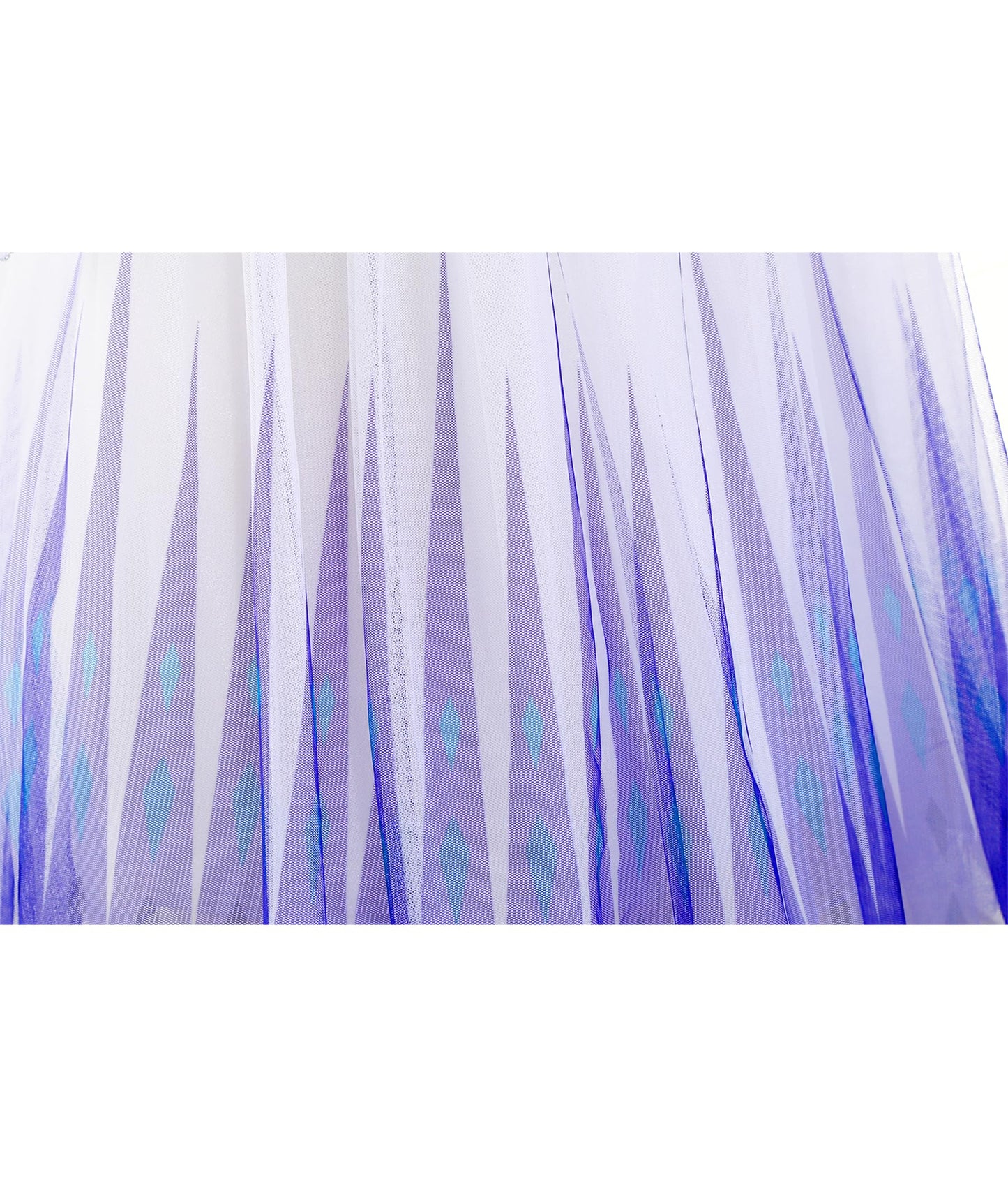 Aoiviss Girls Princess Costumes Snow Queen Princess Dresses Fancy Dress Up Clothes for Halloween Snow Party Cosplay, White