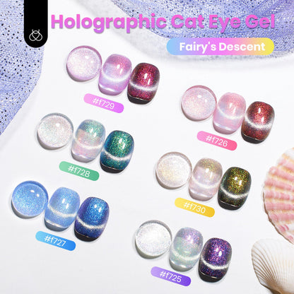Beetles Halloween Gel Nail Polish Set – Wicked Mystic 8 Colors Gel Polish Kit, Gold Silver Black Green Blue Cat Eye Purple Red Glitter with Nail Art Accessories UV LED Soak Off Manicure Gift for Women