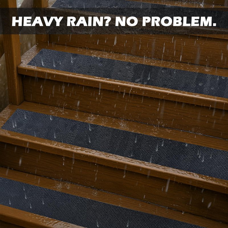 S&X Anti Slip Tape 6" x 60' Premium High Traction Non Skid Tape for Outdoor Stairs, Decks, Ramps - Waterproof & Durable
