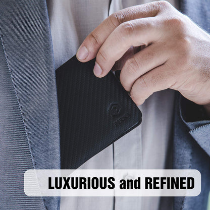 PIRNA Wallets for Men UK, RFID Bi-Fold Carbon Credit Card Holder for Mens with Gift Box, Men's Wallets UK & Money Organisers