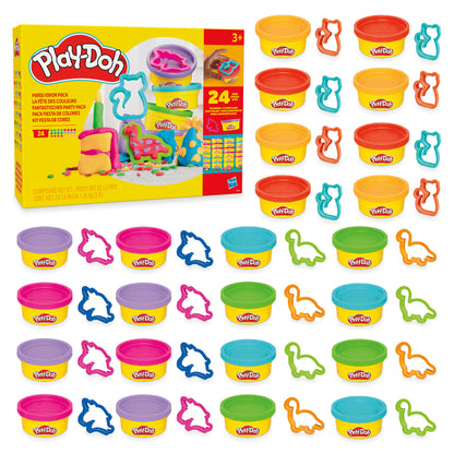 Play-Doh Party Favor Pack, Bulk 24 Pack of Modeling Compound with Cutters, Classroom Supplies for Arts & Crafts, Christmas Stocking Stuffer Gifts for Kids, Ages 3+ (Amazon Exclusive)