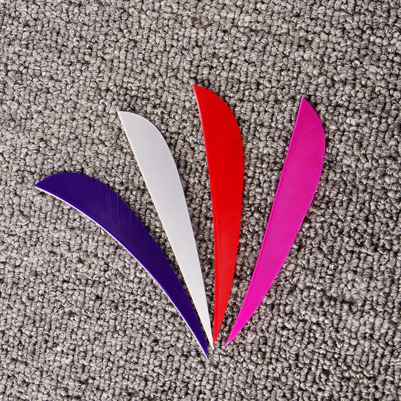 ZSHJGJR Archery Arrow Feathers 4Inch 5 Inch Turkey Feathers Fletchings Arrow Feathers Fletches Right Wing for DIY Hunting Arrows 50PCS (4inch, Right Wing, White)