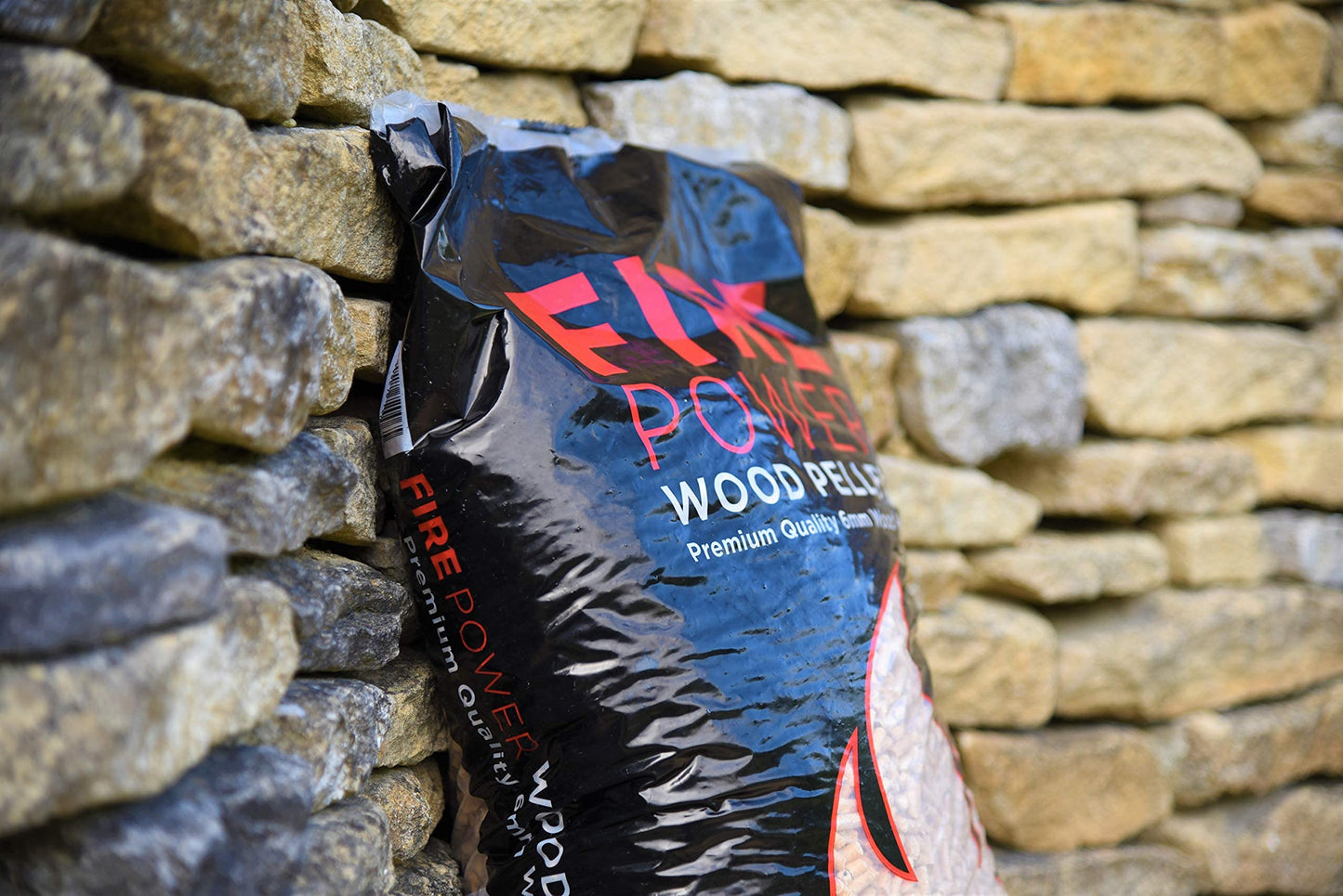 Firepower 15kg Premium Wood Pellets for Pizza Oven, Smoker, BBQ & Grill - High Heat Cooking Fuel - Easy-Light, Low Moisture, Softwood Pellets for Ninja Woodfire, Ooni, Traeger & Pellet Stove