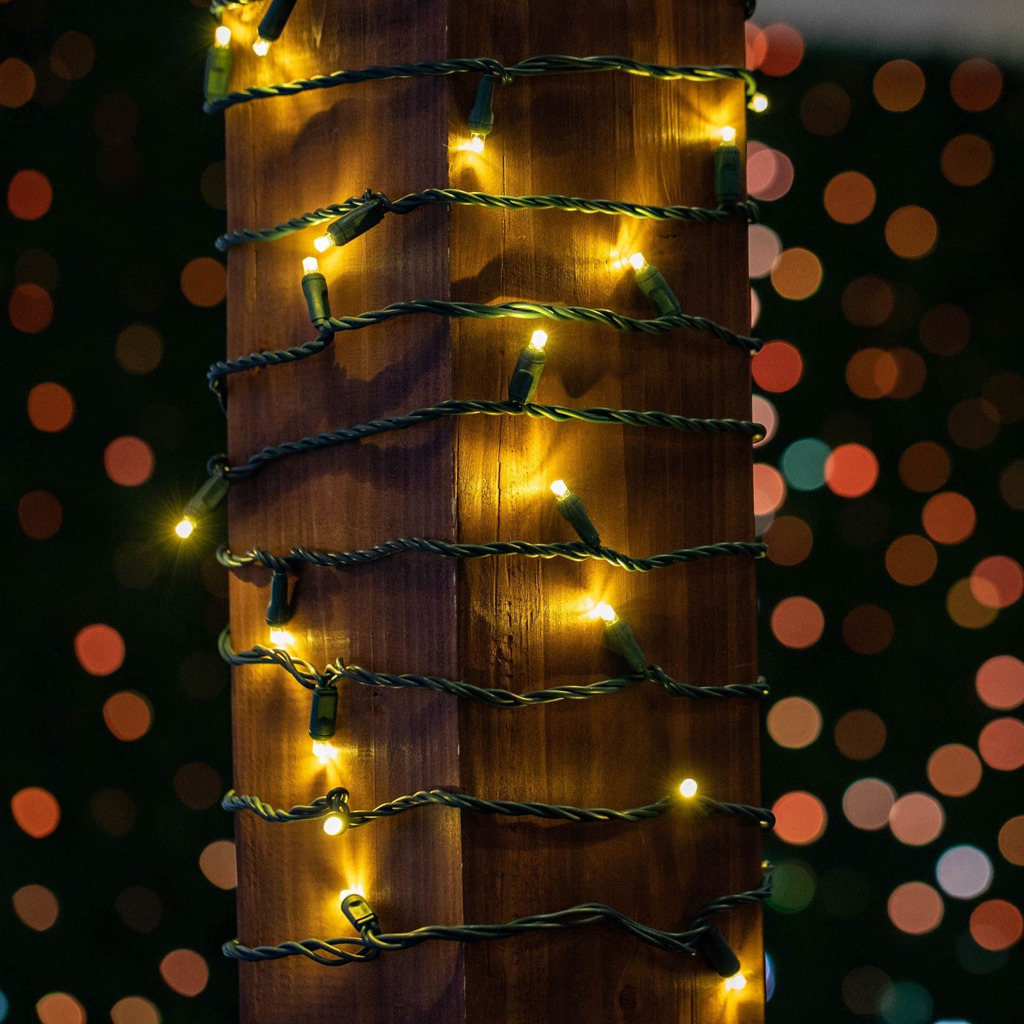 Novelty Lights 8.5 Foot 20 Light Mini LED Crafting Lights, Warm White LEDs on Green Wire, 24 Inch Lead, Non-Connectable Short Fairy Light String for Art Projects, Bottle Lights, Crafts