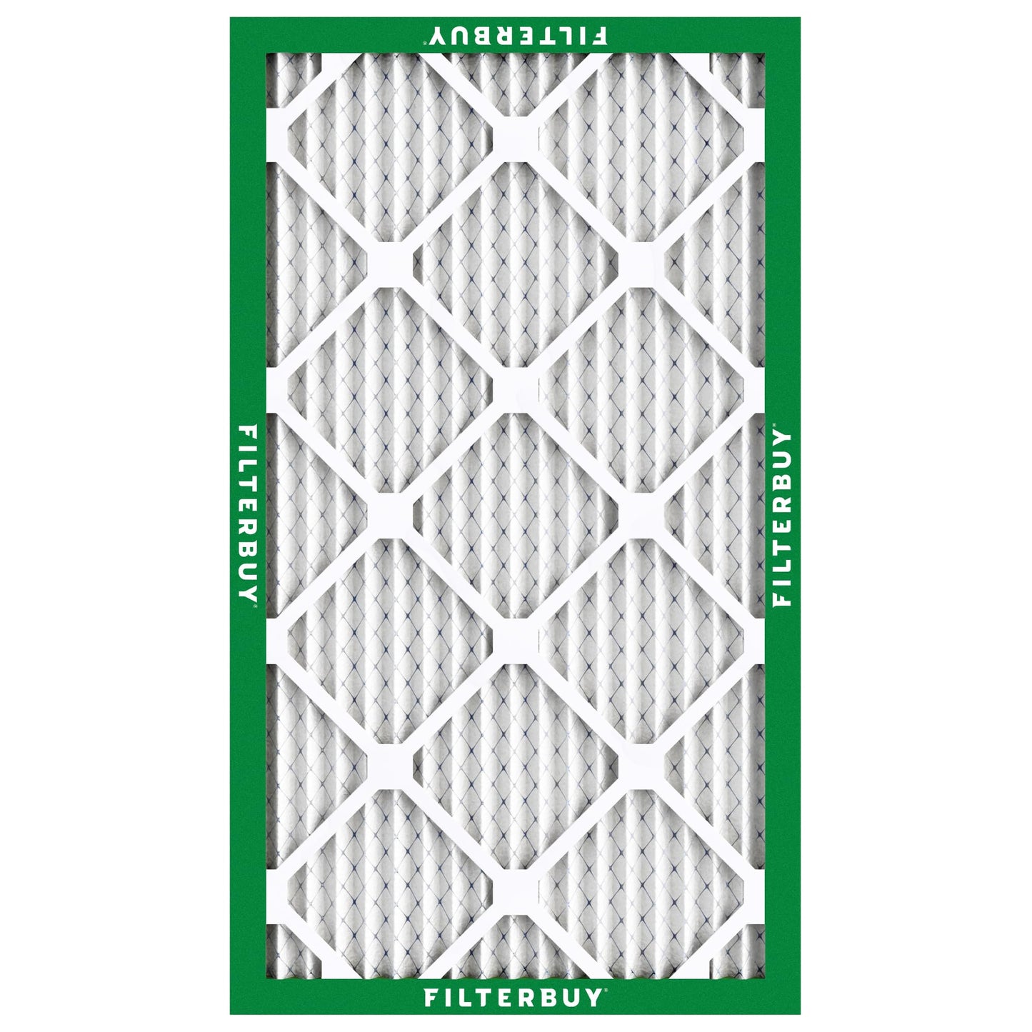 Filterbuy 12x24x1 Air Filter MERV 8 Essential Dust & Allergy Defense (4-Pack), Electrostatic Pleated HVAC AC Furnace Filters Replacement, Made in USA (Actual Size: 11.50 x 23.50 x 0.75)