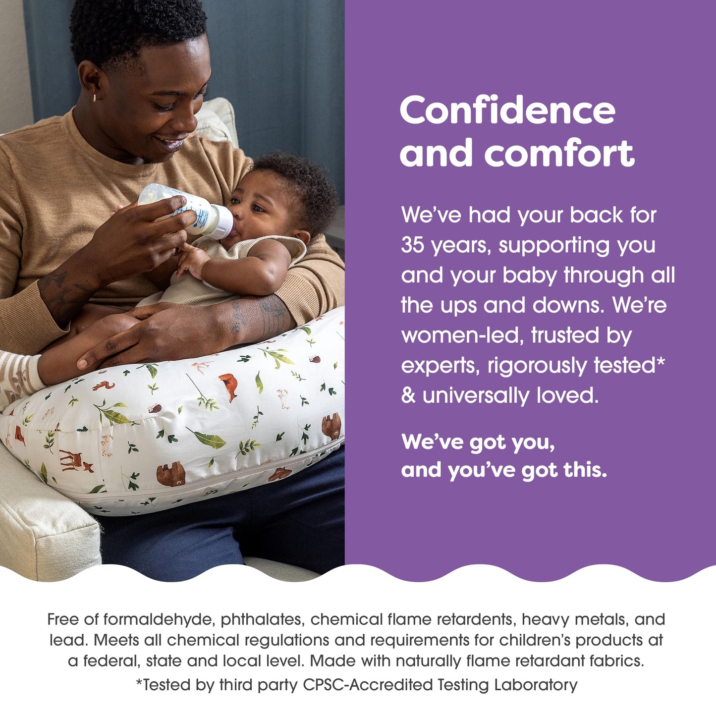 Boppy Nursing Pillow Cover - Soft, Hypoallergenic Washable Microfiber Bottle & Breastfeeding Pillow Covers (Redesigned Feeding Pillow Sold Separately) - Neutral Plants and Animals